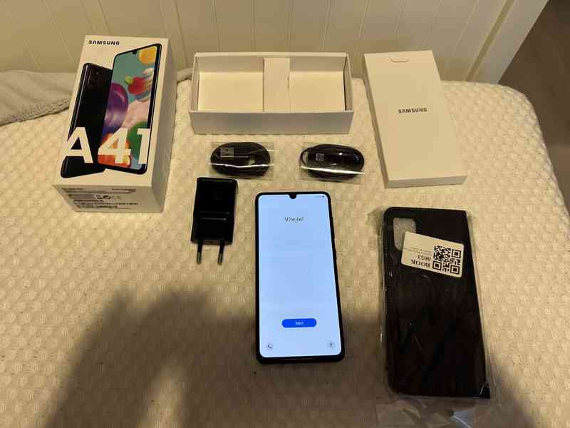 Samsung A41 + kompletní příslušenství, barva černá - foto 5