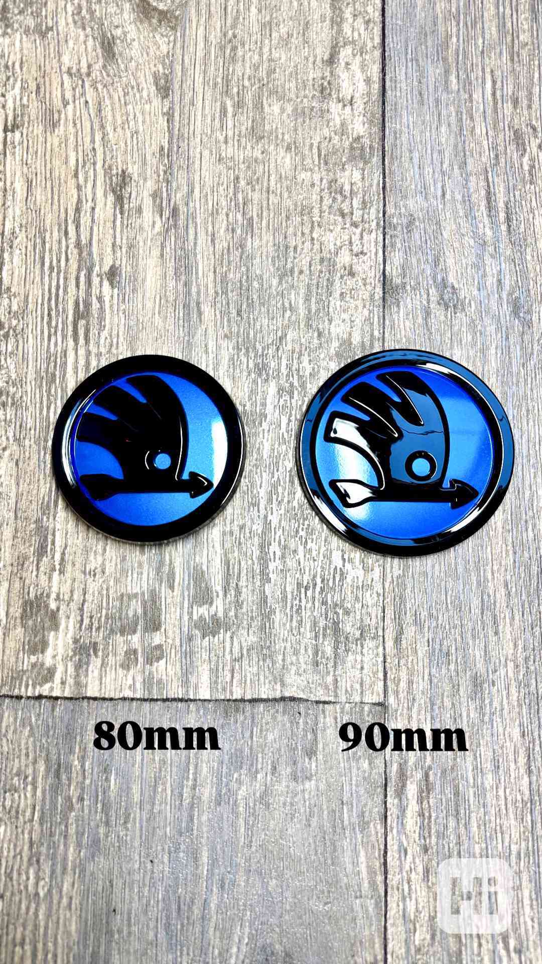 Modré logo/znak ŠKODA - foto 1