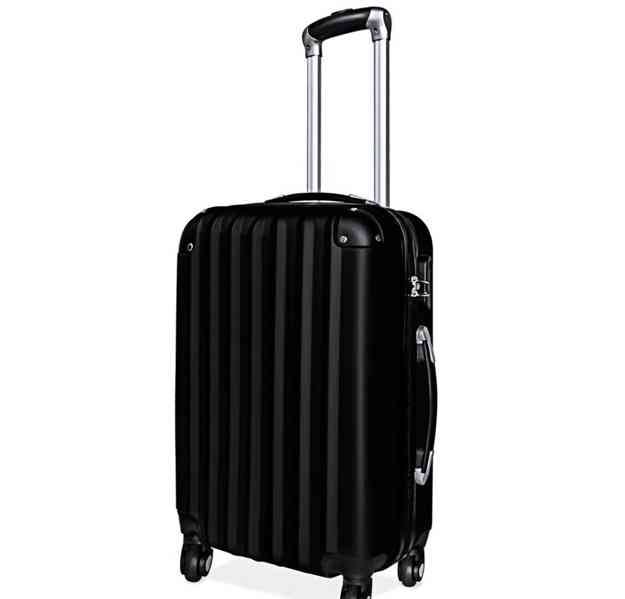 Sada cestovních zavazadel 3 kusy včetně závěsné váhy | černá - foto 2