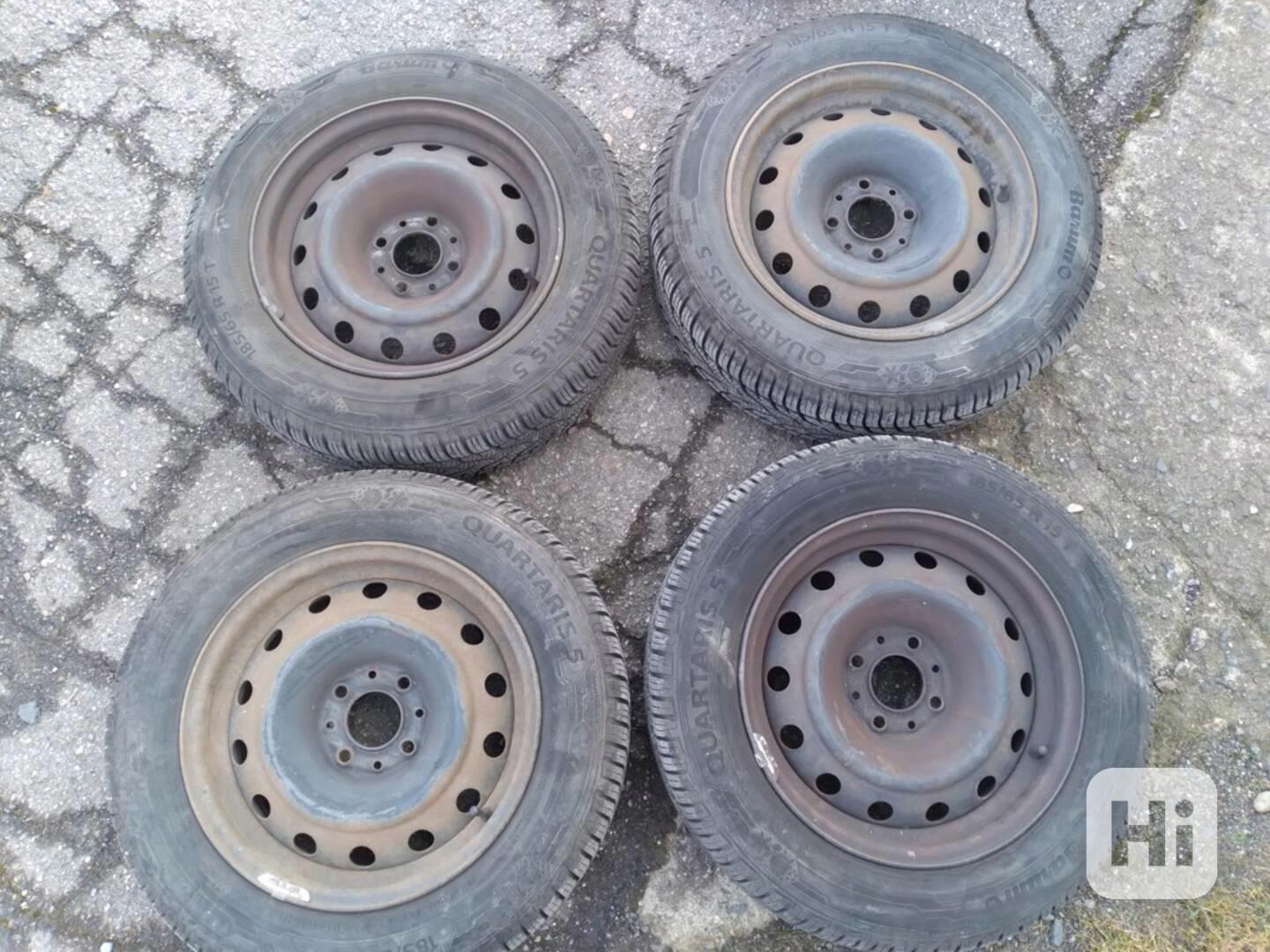 KOMPLET ZIMNÍ KOLA 185/65R15 CITROEN, PEUGEOT - foto 1