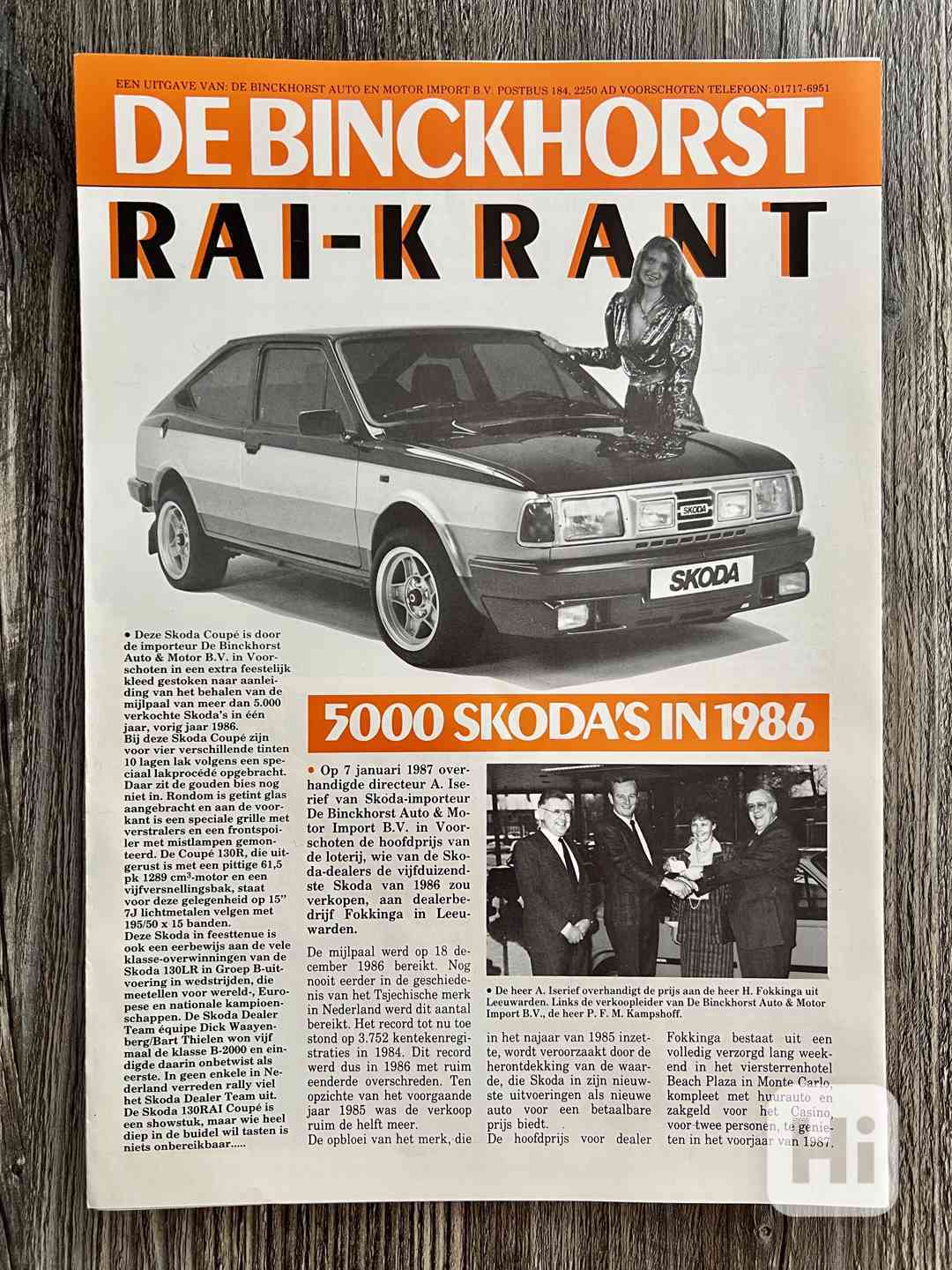 Prospekt Škoda 105 / 120 / 130 / 130LR / Rapid ( 1986 ) NL - foto 1