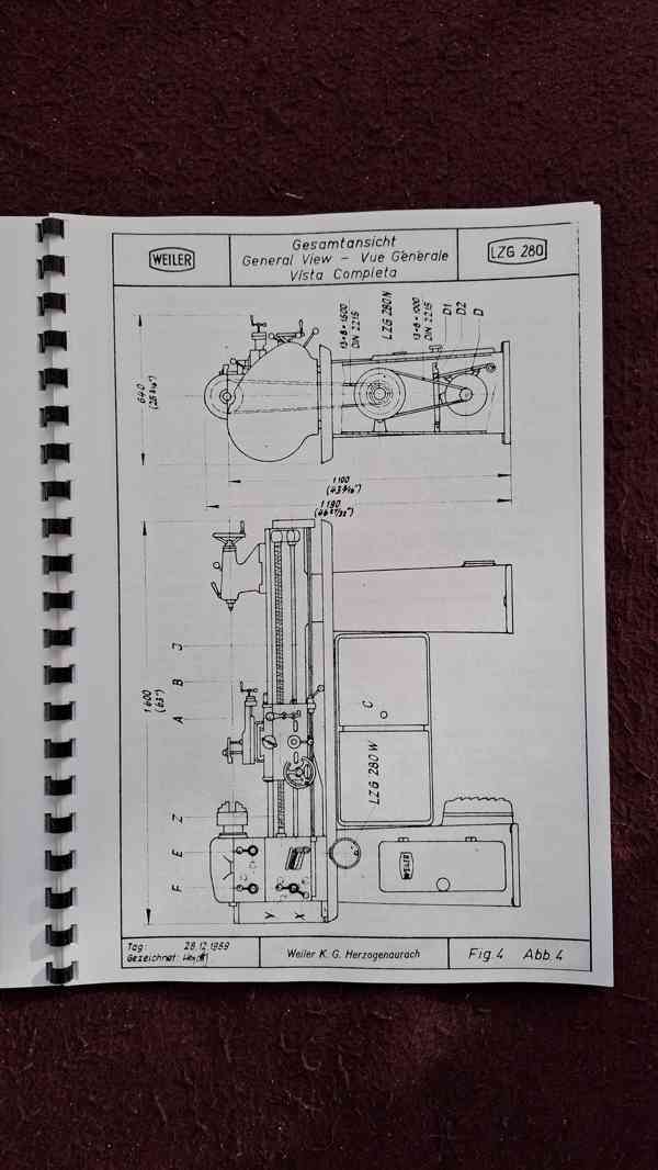 Návod soustruhu Weiler LZ-280 - foto 3