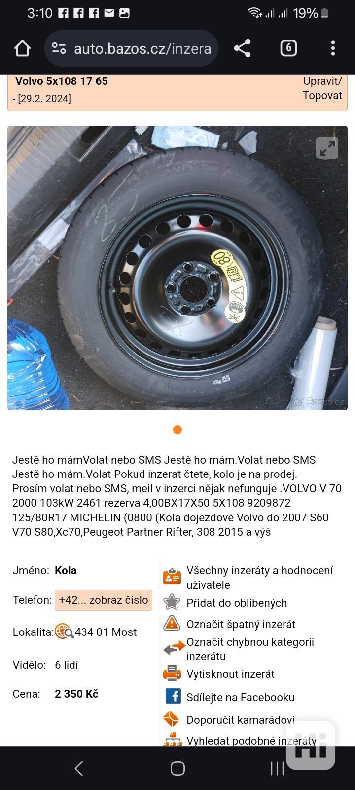 LEVNÉ Dojezdové rezervy prosim volat nebo SMS  - foto 1