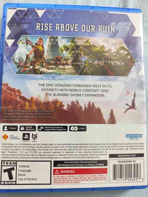 HORIZON FORBIDDEN WEST COMPLETE EDITION KOMPLETNÍ - NOVÉ 2CD - foto 2