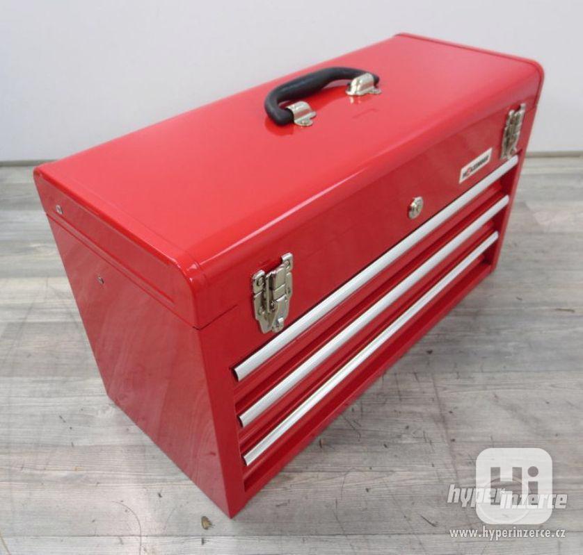 Dílenský kovový kufr na nářadí 3 zásuvky - foto 1
