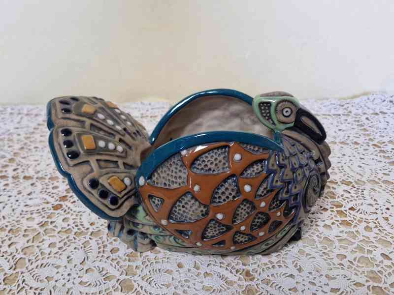 Nevídaná secesní Misa Krocan Amphora Teplice - foto 7