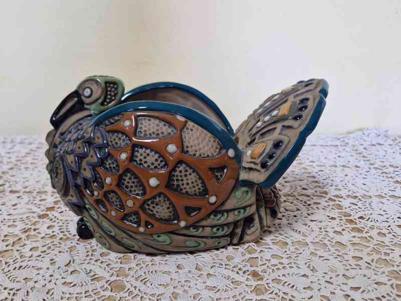 Nevídaná secesní Misa Krocan Amphora Teplice - foto 4