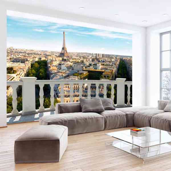 Tapeta Paříž, 3,5 x 2,45m, pohled z balkonu, vliesová - foto 2