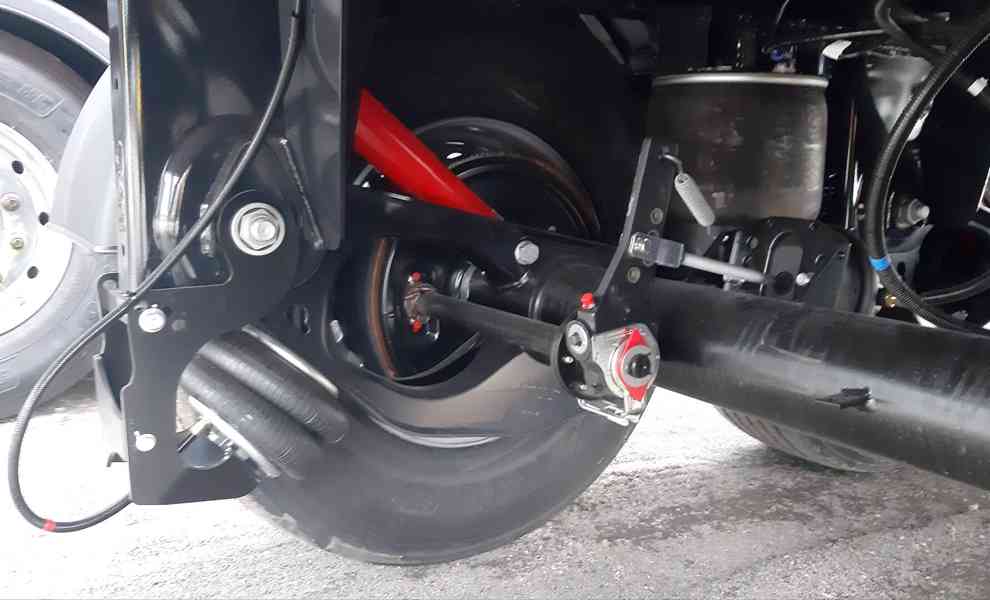 Sklápěcí přívěs MEILLER se ZVEDACÍ NÁPRAVOU / plachta - foto 19