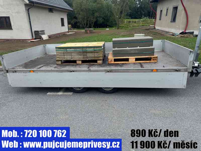 Přívěsný vozík s plachtou   -   DLOUHODOBÝ PRONÁJEM - foto 12