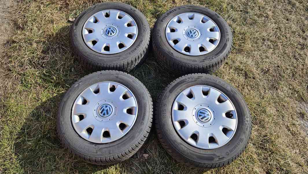 VW Golf Touran zimní kola 195/65R15 disky 6Jx15 5x112 ET47  - foto 2