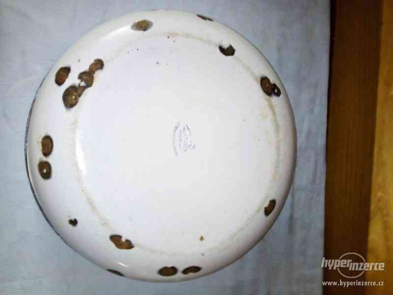 Smaltované nádobí - 4 ks (Mísa, 2 hrnky, víko) - foto 9