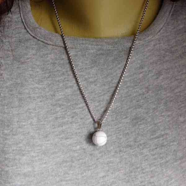 Náhrdelník nerez s polodrahokamy - foto 6