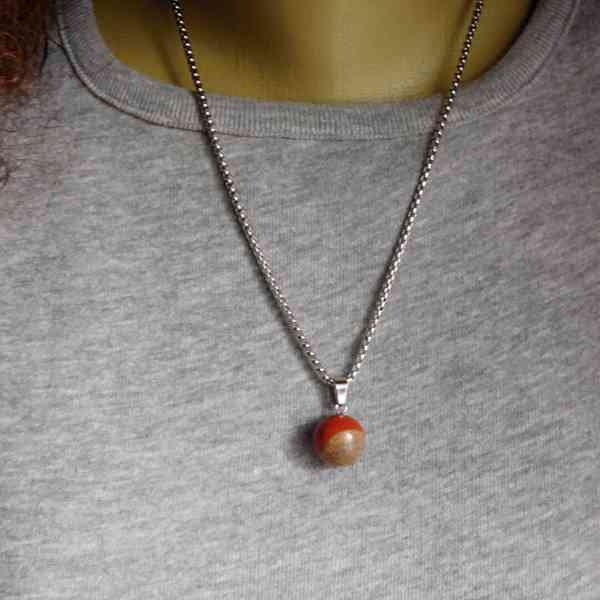 Náhrdelník nerez s polodrahokamy - foto 5