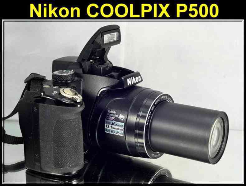 Nikon CoolPix P500 2,1 MPix*36x Op.ZOOM*Full HDV