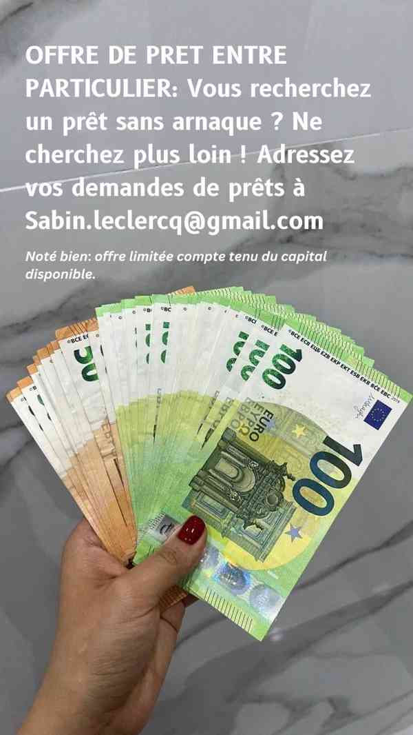 annonce d’offre de prêt entre particulier, crédit, Crédit en - foto 2