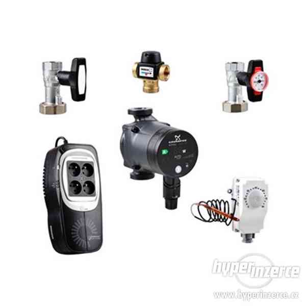 Čerpadlo Grundfos ALPHA2 + záložní zdroj INFOSEC + termostat - foto 2