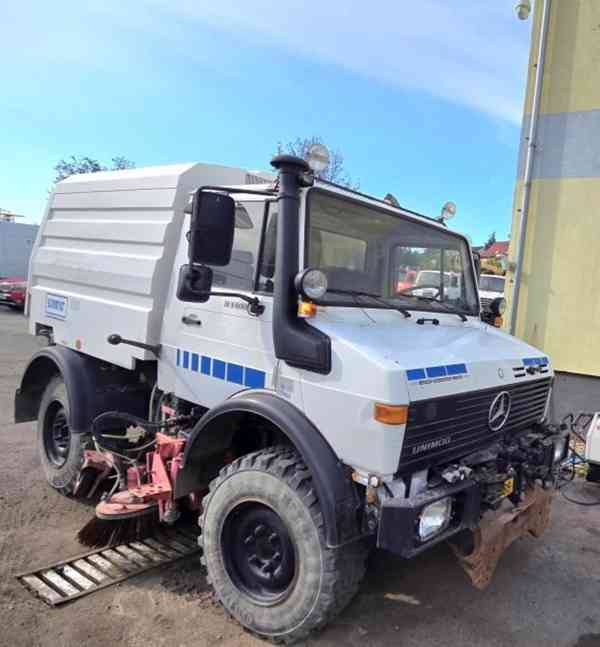 Unimog 1400 zametač 2.5m3 Schmidt komunál MB 4x4
