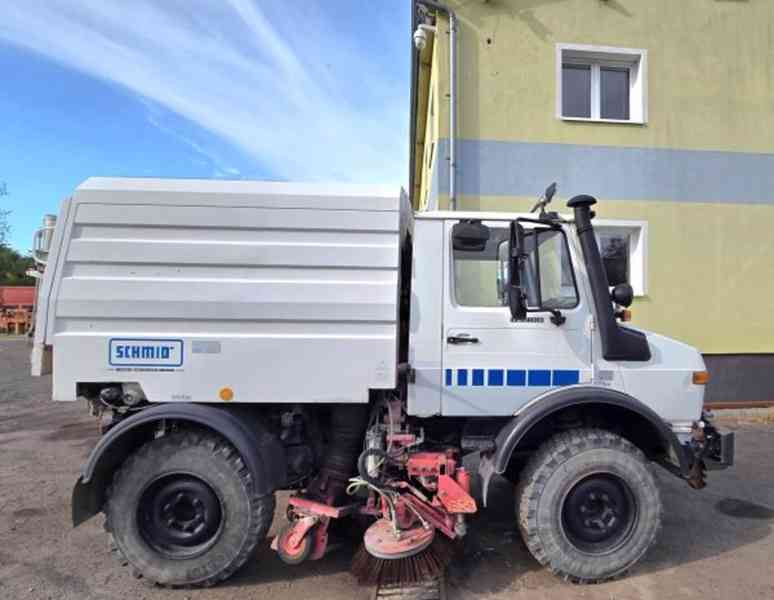 Unimog 1400 zametač 2.5m3 Schmidt komunál MB 4x4 - foto 2