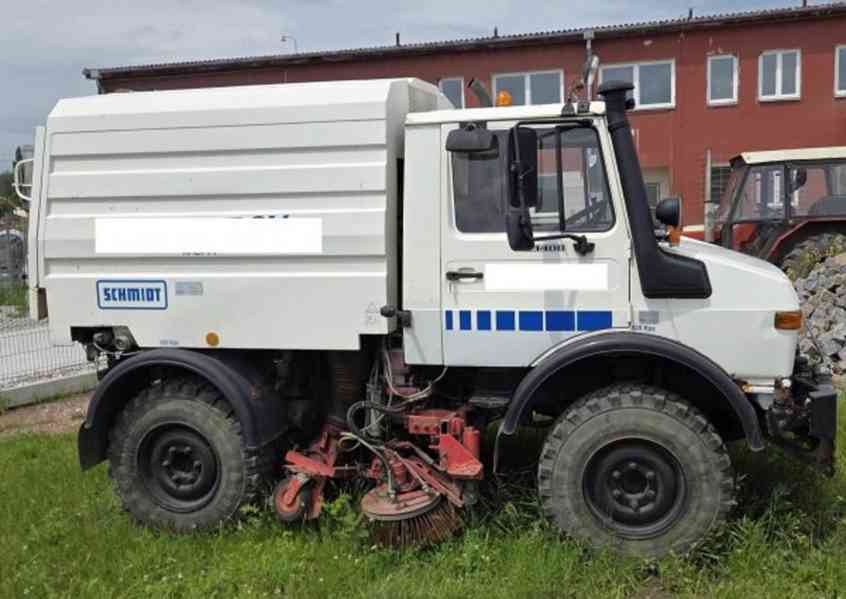 Unimog 1400 zametač 2.5m3 Schmidt komunál MB 4x4 - foto 13