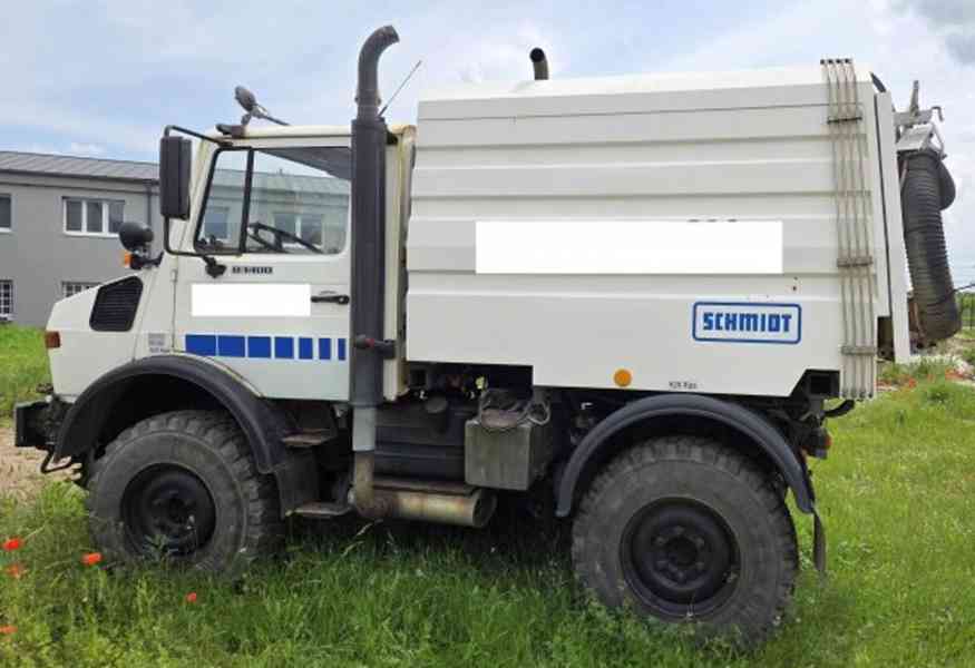 Unimog 1400 zametač 2.5m3 Schmidt komunál MB 4x4 - foto 4