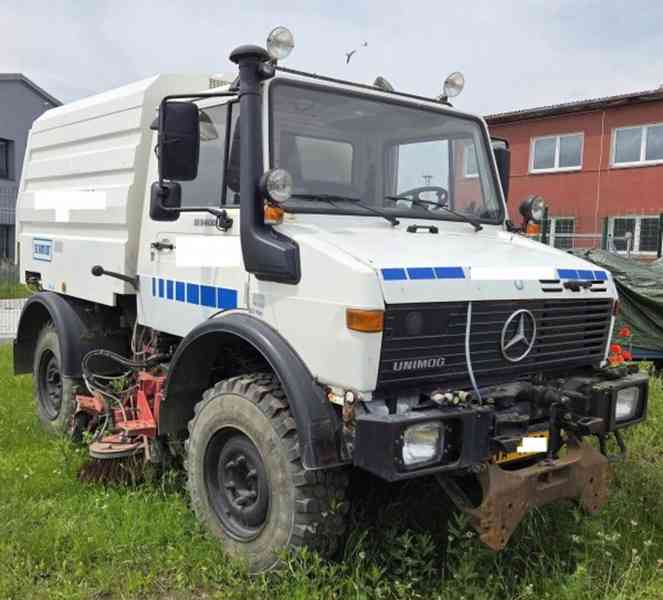 Unimog 1400 zametač 2.5m3 Schmidt komunál MB 4x4