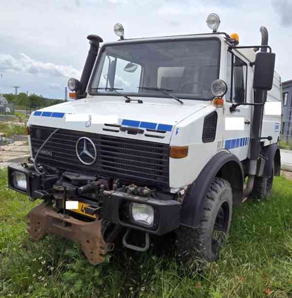 Unimog 1400 zametač 2.5m3 Schmidt komunál MB 4x4 - foto 2