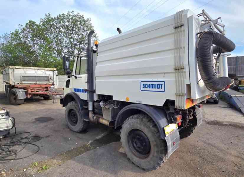 Unimog 1400 zametač 2.5m3 Schmidt komunál MB 4x4 - foto 15