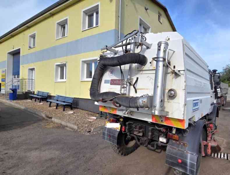 Unimog 1400 zametač 2.5m3 Schmidt komunál MB 4x4 - foto 5