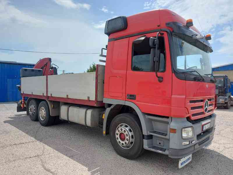 MB ACTROS 6x2 valník s hydraulickou rukou FASSI / RETARDÉR - foto 4