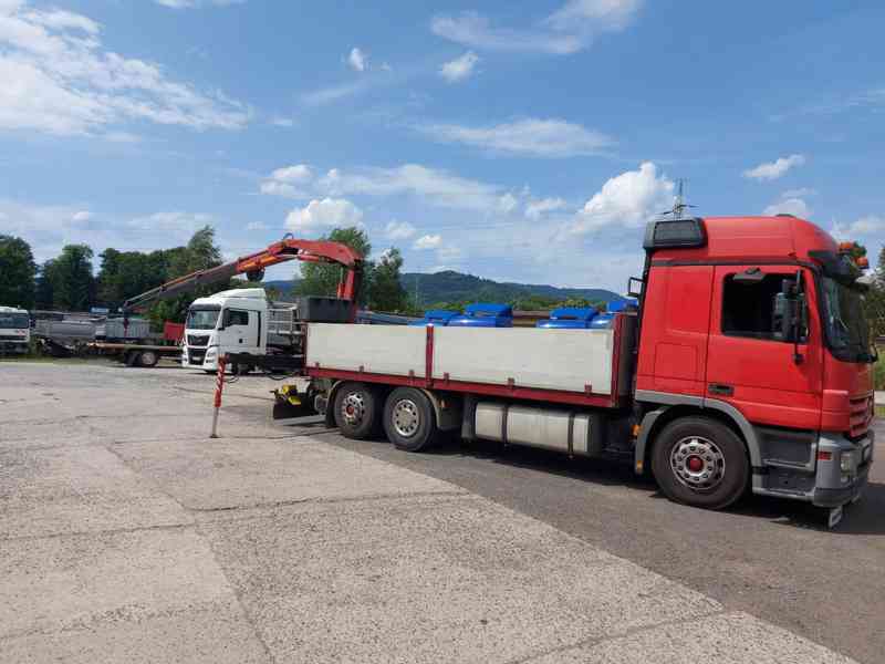 MB ACTROS 6x2 valník s hydraulickou rukou FASSI / RETARDÉR - foto 6