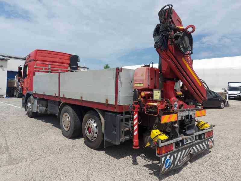 MB ACTROS 6x2 valník s hydraulickou rukou FASSI / RETARDÉR - foto 3