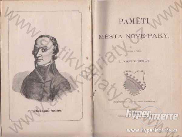 Paměti města Nové Paky P. Josef V. Beran 1871 - foto 1