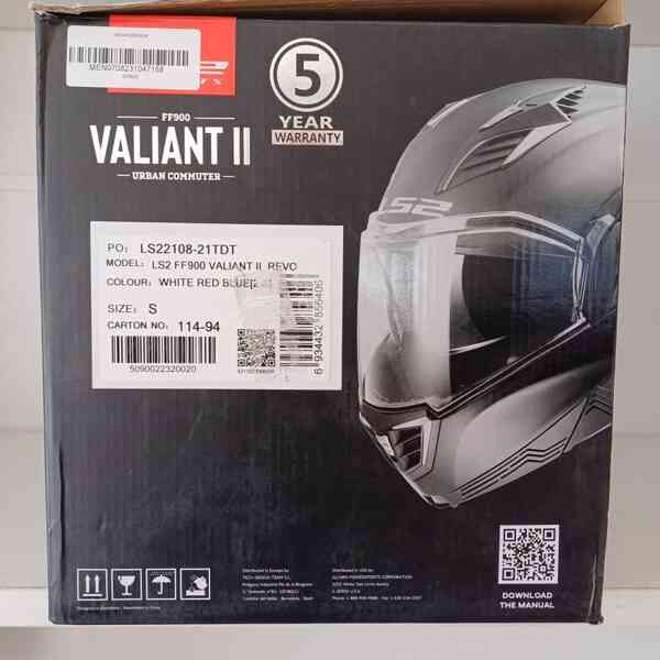 Silniční překlápěcí přilba LS2 VALIANT II - foto 12