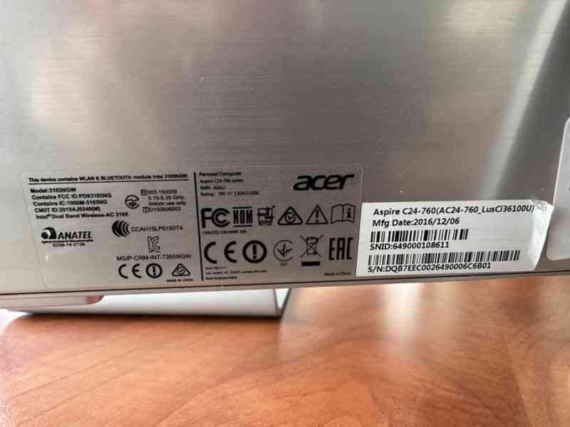 Acer Aspire C24-760 - foto 2