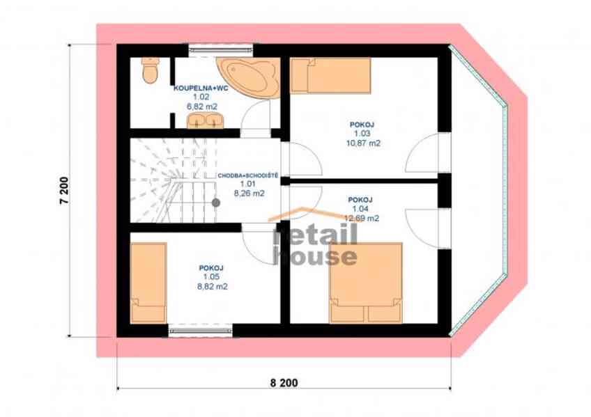Rodinný dům Pegas Elegant, 5+kk, 106 m2 - foto 6