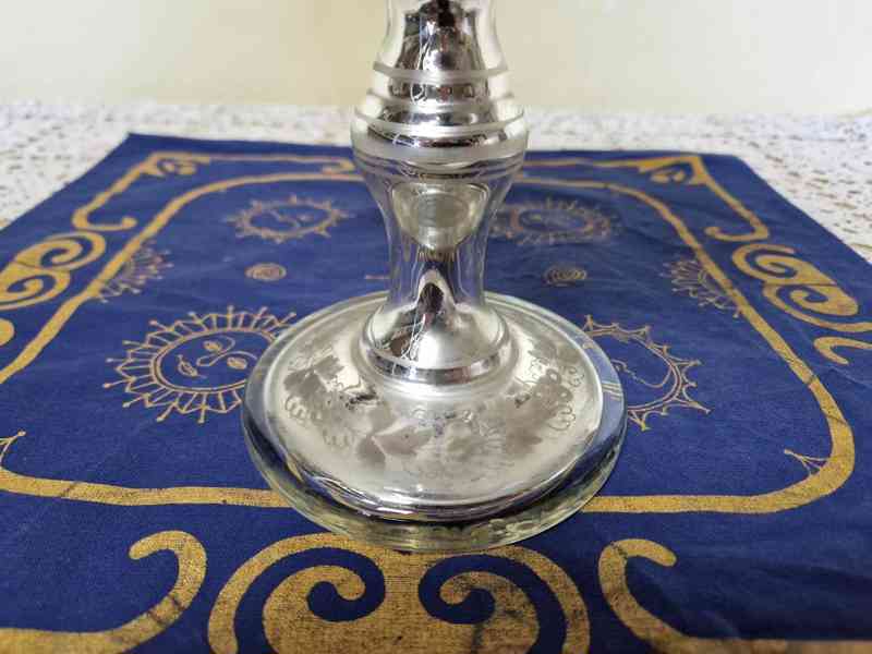 Krásný bohatě malovaný amalgámový Nástolec s ptáky - foto 3