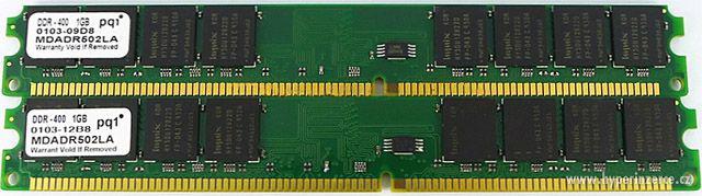 NOVÉ nízkoprofilové 1GB DDR-400 DDR400 SDRAM PC3200 400 MHz - foto 1