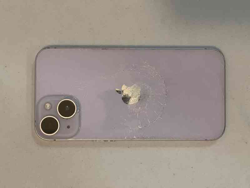Apple iPhone 14 128GB Starlight - rozbitý/touch - foto 2