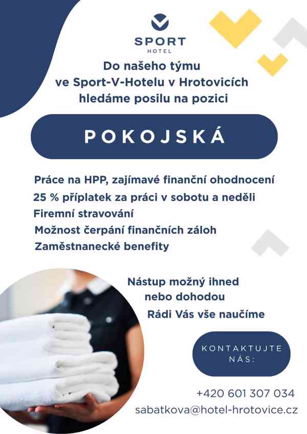 Pokojská v hotelu - foto 1