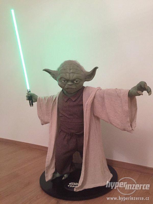 Star Wars Yoda socha v životní velikosti hvězdné války - foto 1