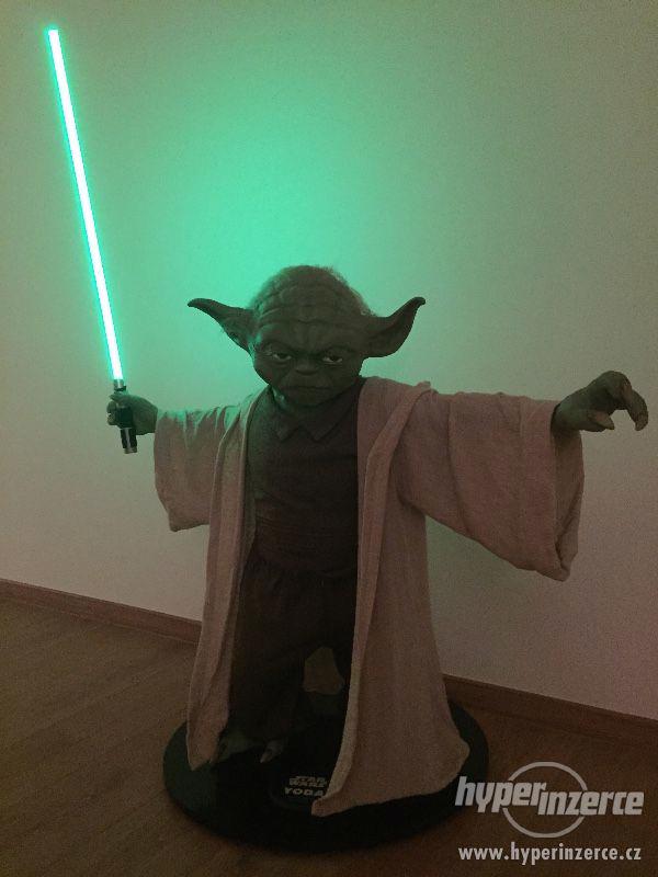 Star Wars Yoda socha v životní velikosti hvězdné války - foto 2
