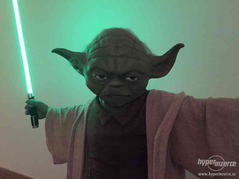 Star Wars Yoda socha v životní velikosti hvězdné války - foto 3