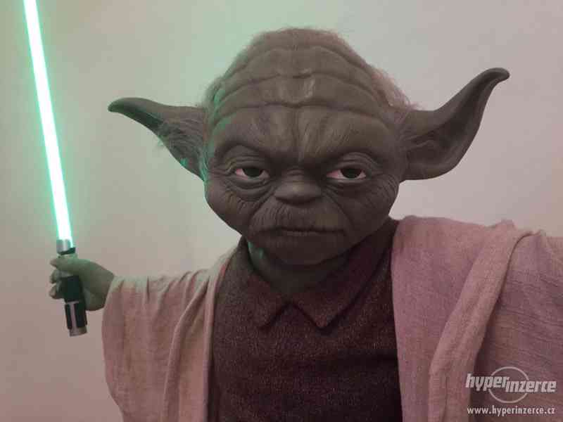 Star Wars Yoda socha v životní velikosti hvězdné války - foto 5