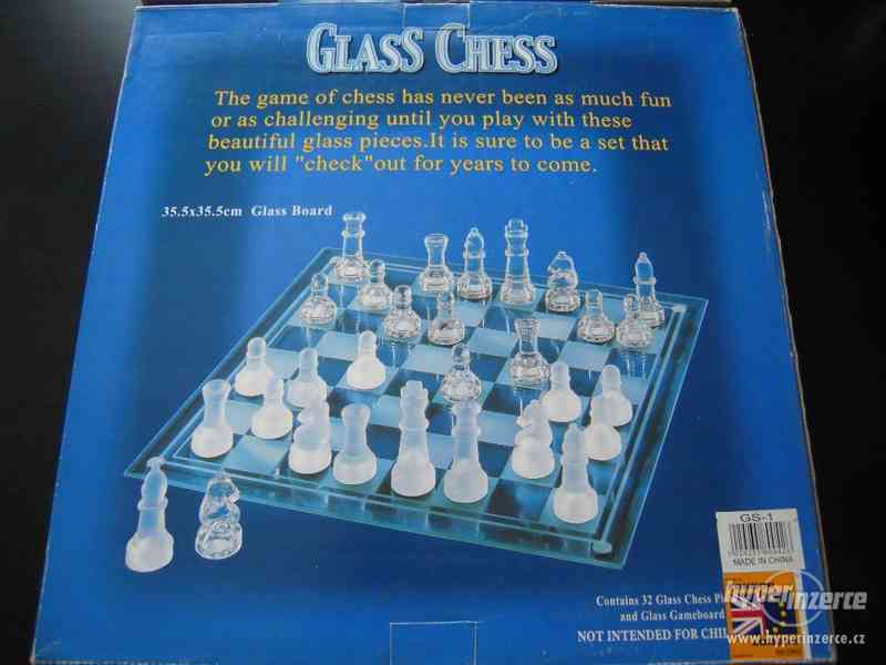 Šachy skleněné - Glass Chess - foto 2