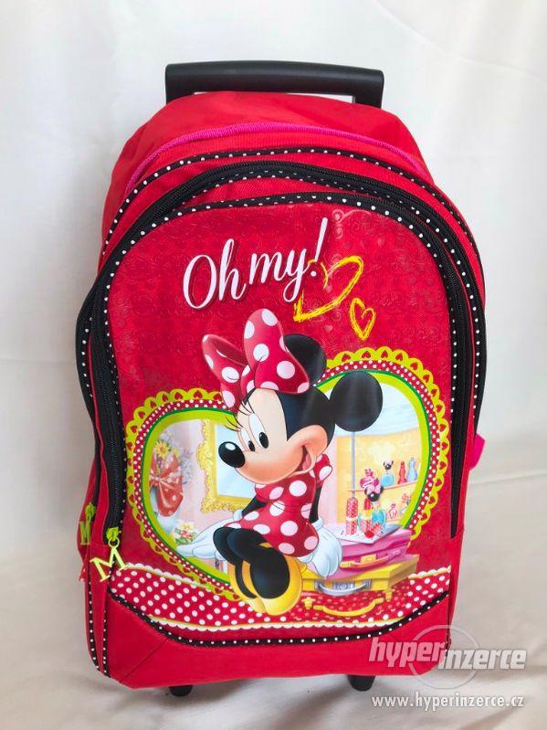 Nový Školní batoh Minnie na kolečkách - foto 1