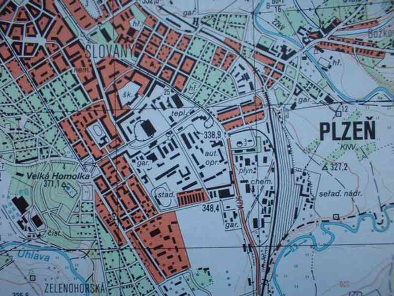 Vojenská profesionální tajná mapa Plzeňska 1:25 - foto 9