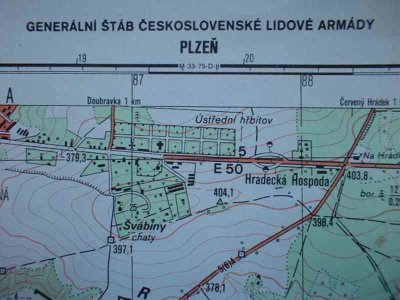 Vojenská profesionální tajná mapa Plzeňska 1:25 - foto 8