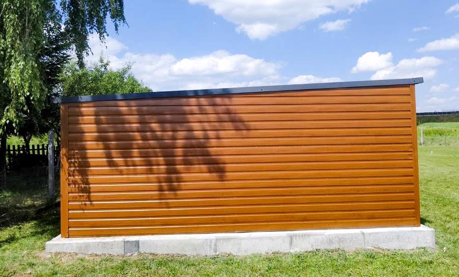 Plechová garáž 6m x 5m, bočni spád, přístřešek - dveře TS378 - foto 7