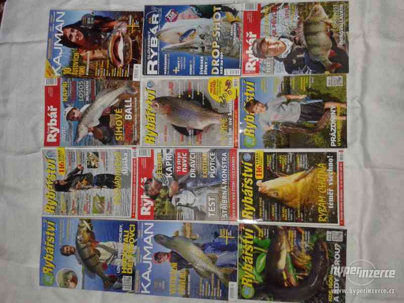 Prodám 12 ks starších rybářských časopisů viz foto - foto 1